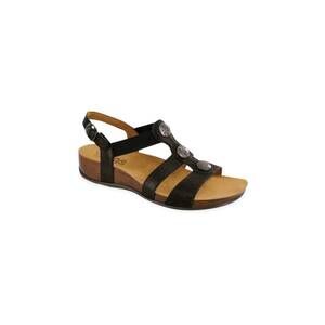 NEW SAS women's clover t-strap sandals in space nero